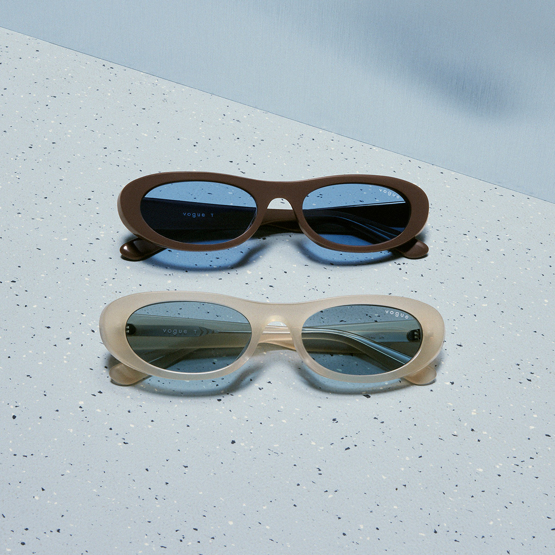 Azul Guaita con lentes Vogue Eyewear